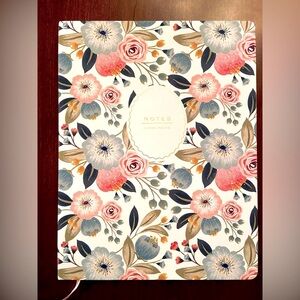NWT! Pretty lined notebook/journal/diary. 160 lined pages. Hardcover, bookmark